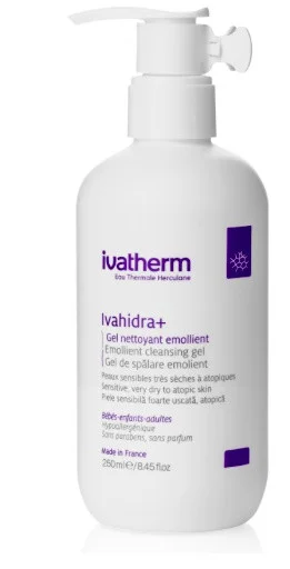 Gel rửa mặt ivatherm Eau Thermale Herculane ivahidra+ cleansing gel