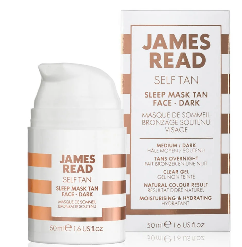 James Read Sleep Mask Tan Face - Dark