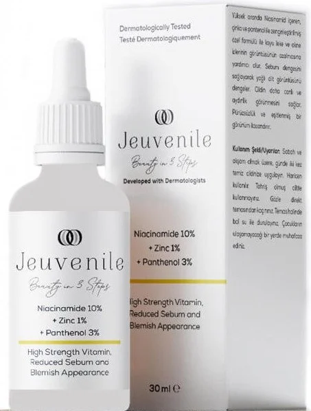 Jeuvenile Niacinamide %10 + Zinc %1 + Panthenol %3 Cilt Yağı Dengeleyici Ve Leke Karşıtı Serum