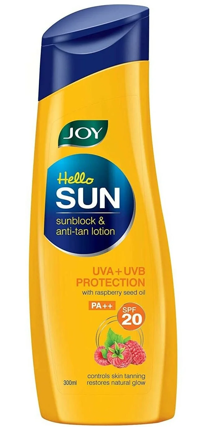 Sữa dưỡng Joy Hello Sun Sunblock & Anti-tan Lotion Sunscreen SPF 20 Pa++