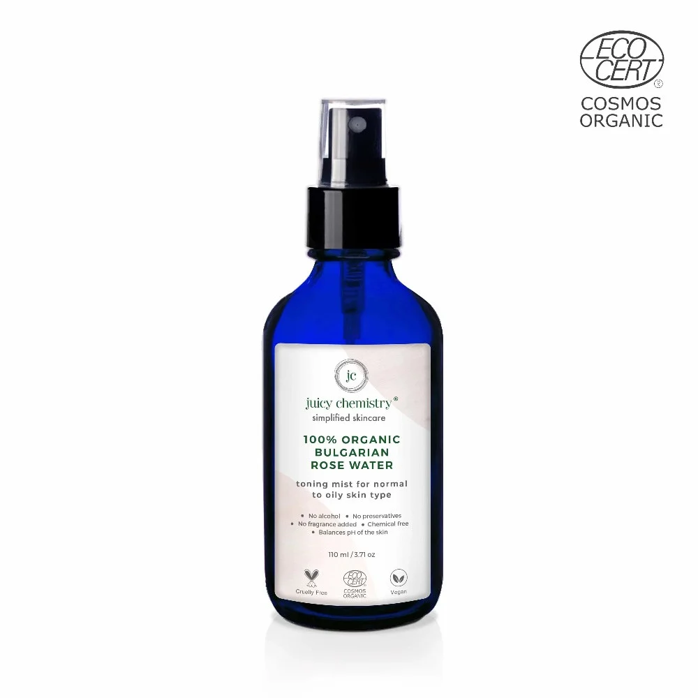 Juicy Chemistry Bulgarian Rose Water Toner For Brighter Skin