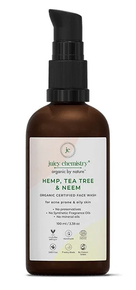 Juicy Chemistry Hemp, Tea Tree & Neem Organic Face Wash