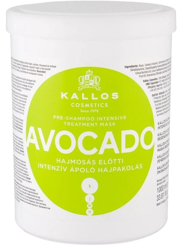 Mặt nạ ủ tóc Kallos Cosmetics Avocado Pre-Shampoo Hair Mask