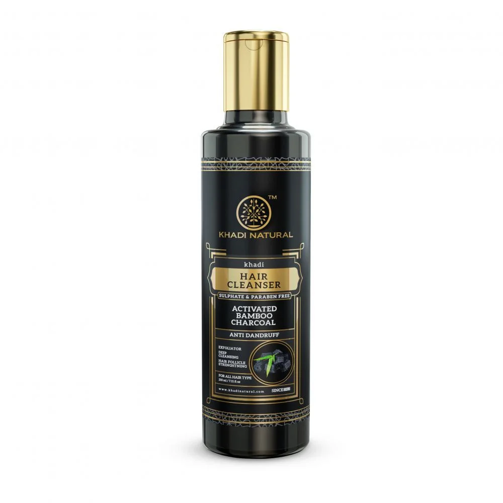 Sữa rửa mặt Khadi Natural Activated Bamboo Charcoal Hair Cleanser