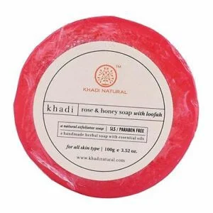 Khadi Natural Rose Loofah Soap