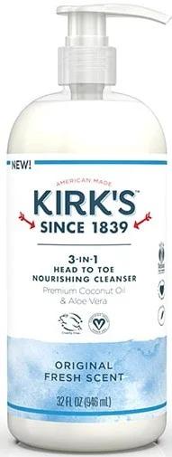 Kirk's Naturals 3-In-1 Head To Toe Nourishing Cleanser