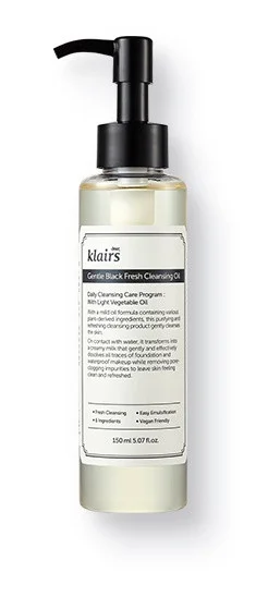 Dầu tẩy trang KLAIRS Gentle Black Fresh Cleansing Oil