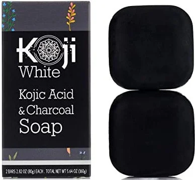 Koji White Kojic Acid & Charcoal Black Soap
