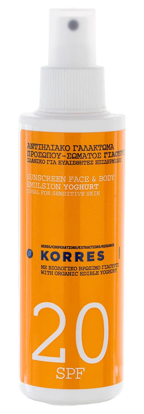 Korres Yogurt Face & Body Sunscreen Lotion Spf20
