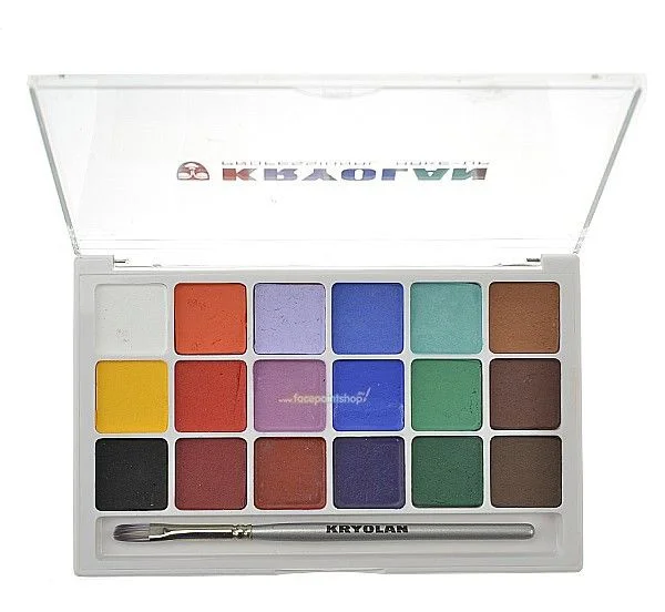 Kryolan Aquacolor Set 18 Colors