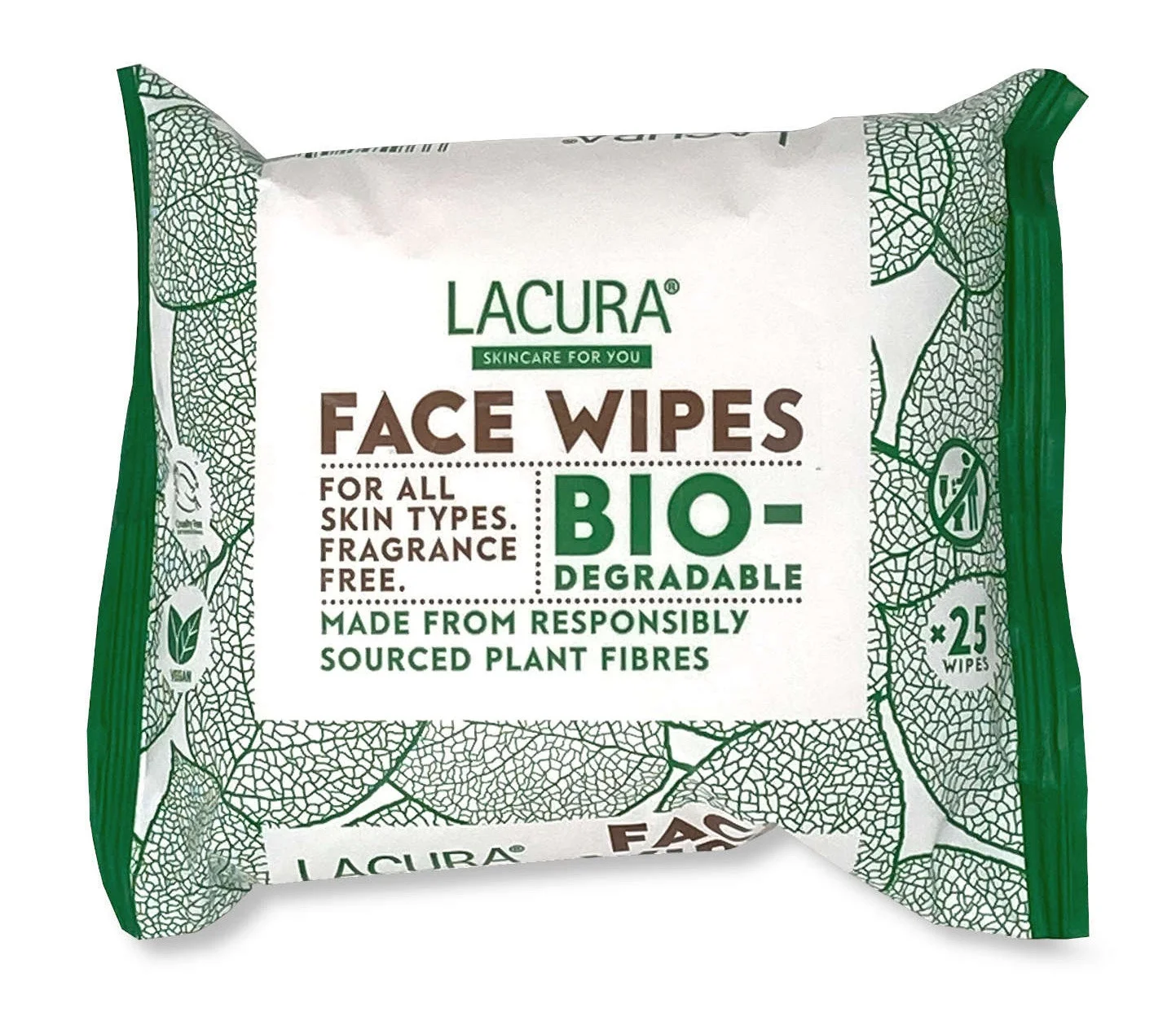 Khăn ướt Lacura by Aldi Biodegradable Face Wipes