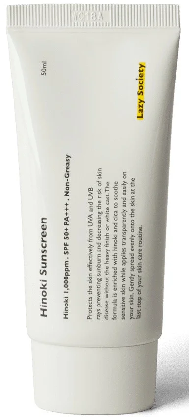 Kem chống nắng Lazy Society Hinoki Sunscreen SPF 50+ Pa++++