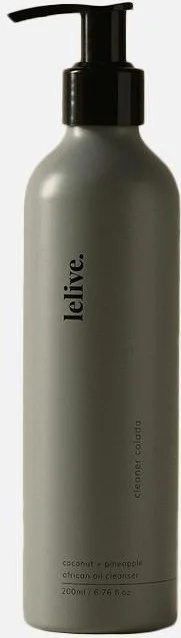 Lelive Cleaner Colada | Coconut + Pineapple African Oil Cleanser