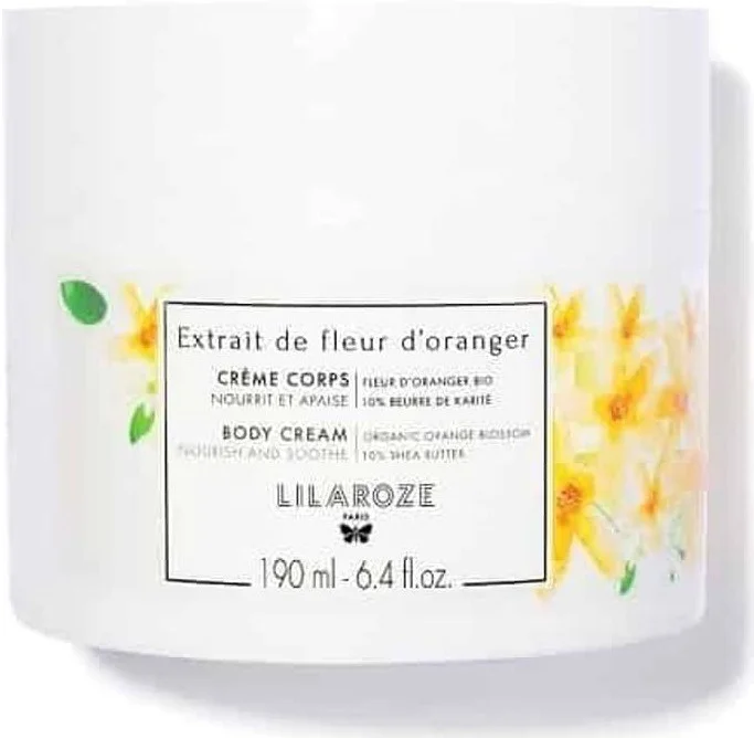 LilaRoze Body Cream With Organic Orange Blossom And 10% Shea Butter