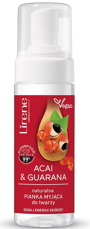 Lirene Superfood Acai & Guarana Antibacterial Facial Cleansing Foam