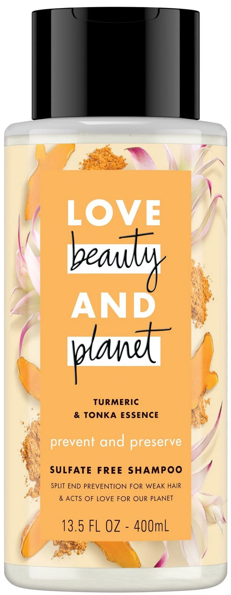 LOVE BEAUTY & PLANET Turmeric And Tonka Essence Prevent And Preserve Sulfate Free Shampoo