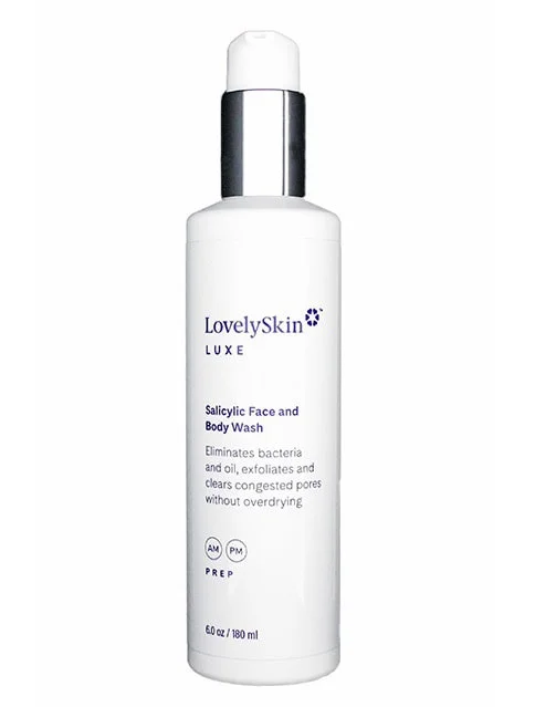 Sữa tắm LovelySkin Luxe Salicylic Face And Body Wash