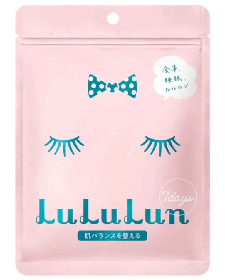 Lululun Facial Sheet Mask, Pink (Hydrating Glow)