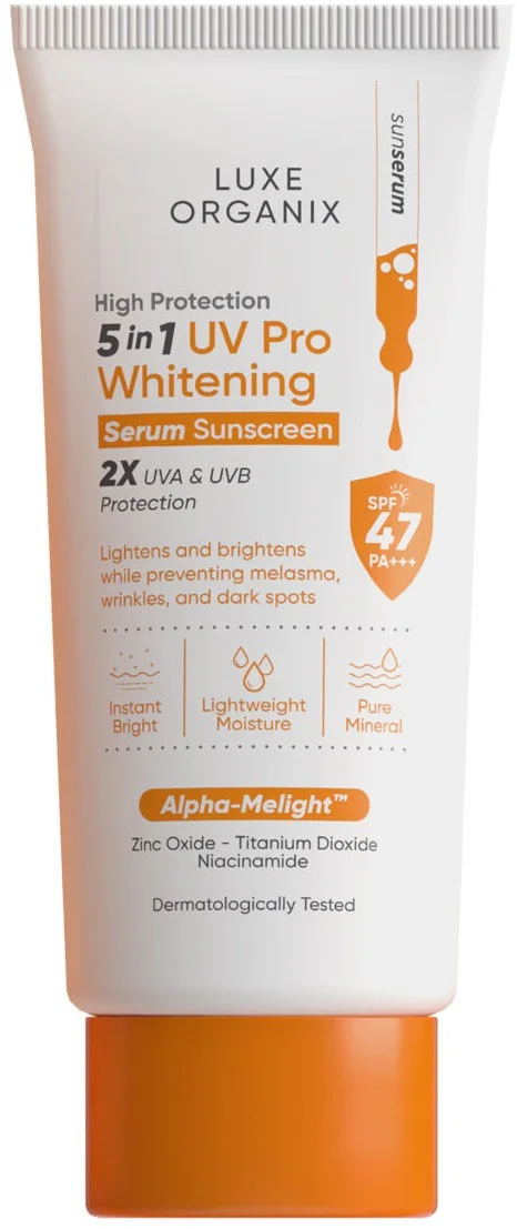 Tinh chất Luxe Organix 5in1 UV Pro Whitening Serum Sunscreen