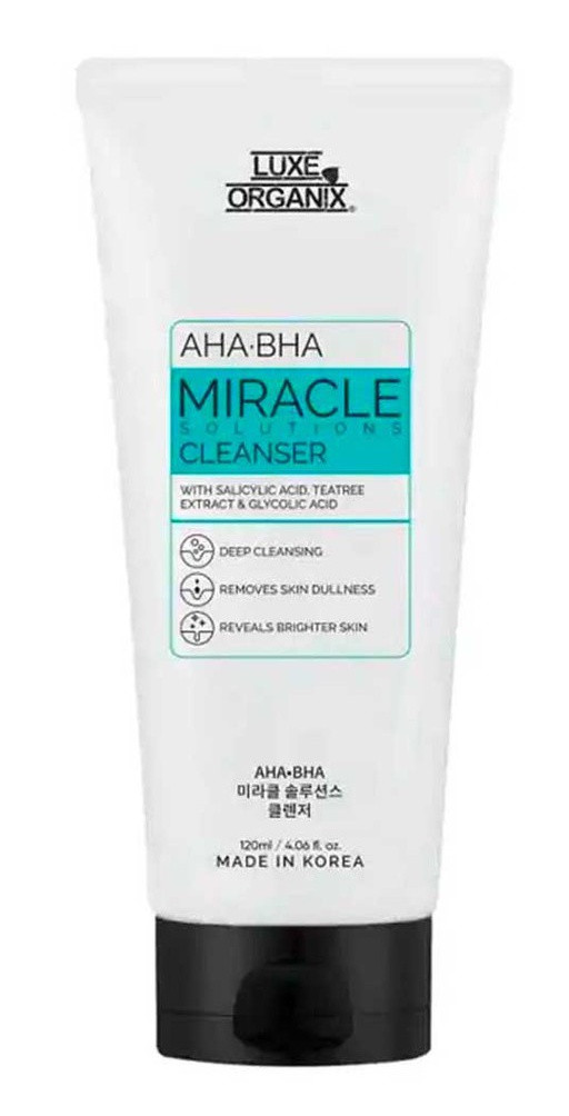 Luxe Organix Miracle Cleanser AHA/BHA Deep Pore Cleansing & Brightening