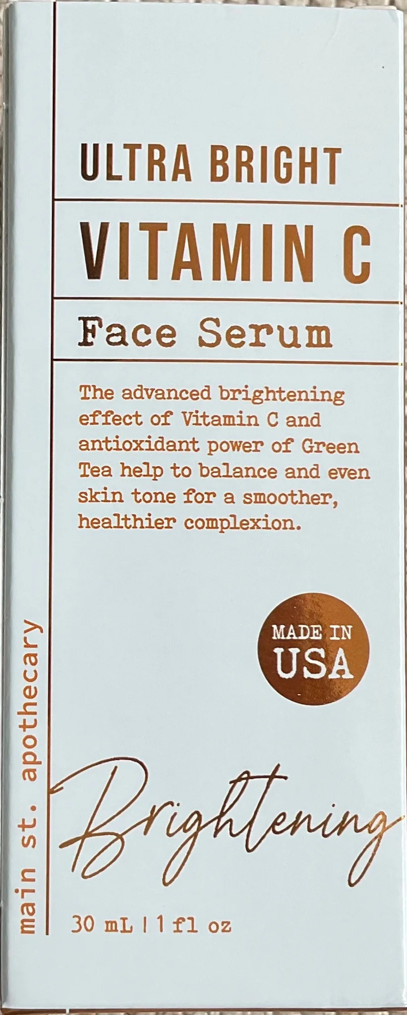 Main St Apothecary Ultra Bright Vitamin C Face Serum