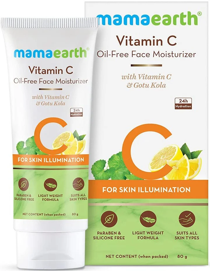Kem dưỡng ẩm Mamaearth Vitamin C Oil-free Moisturizer For Face With Vitamin C & Gotu Kola For Skin Illumination