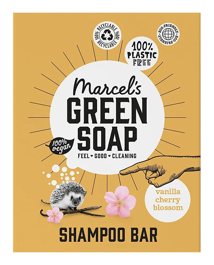 Marcel's Green Soap Shampoo Bar Vanilla & Cherry Blossom