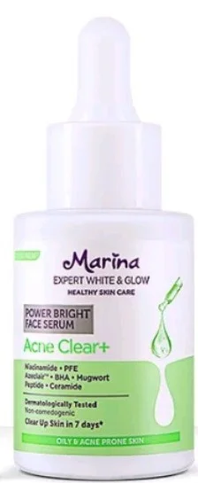 Tinh chất Marina Power Bright Face Serum Acne Clear +