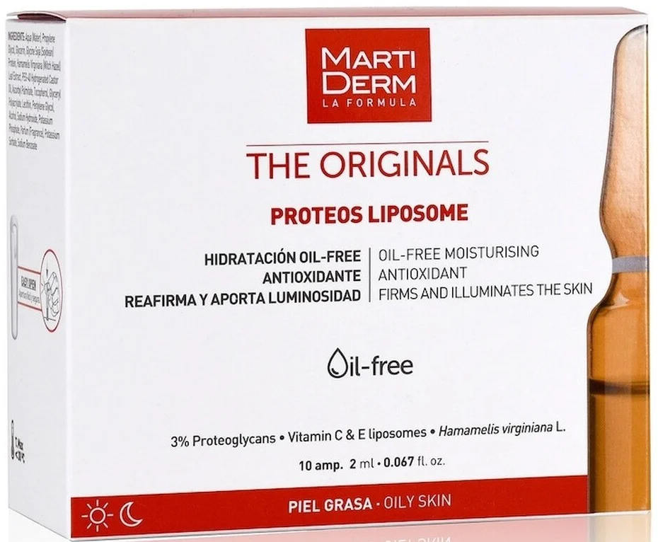 Ampoule Chống Oxy Hoá, Phục Hồi, Điều Tiết Bã Nhờn - MartiDerm The Originals Proteos Liposome