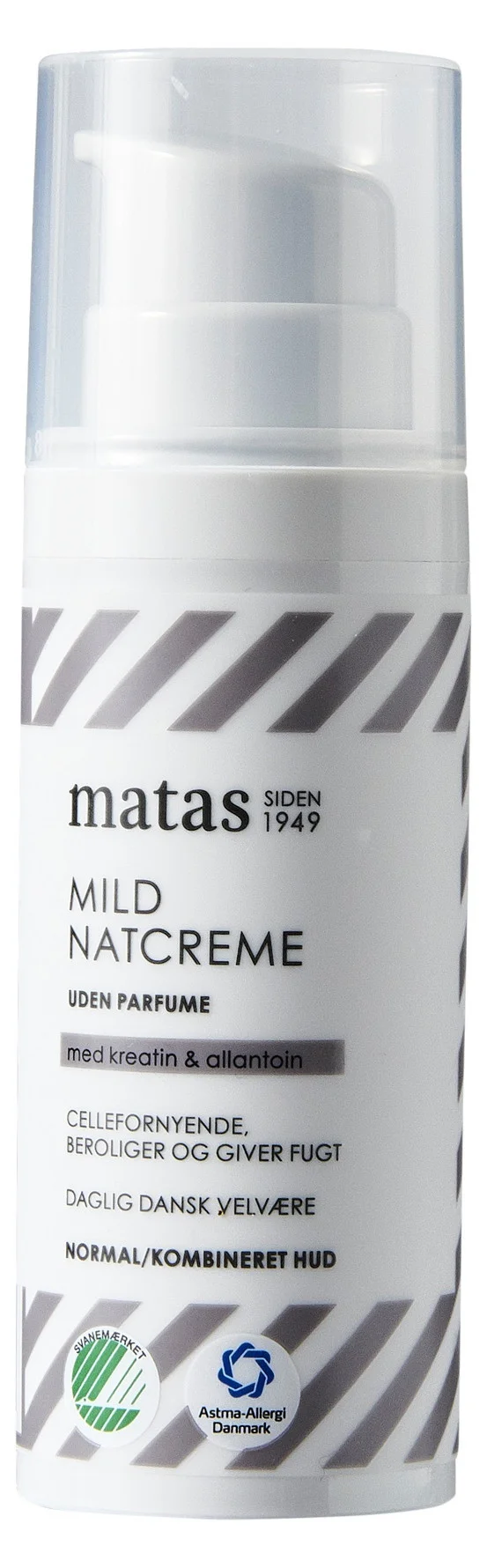Matas Striber Mild Natcreme Til Normal/Kombineret Hud Uden Parfume