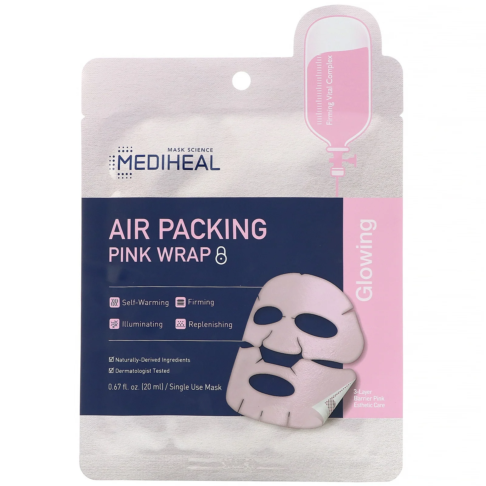 MEDIHEAL Air Packing Pink Wrap Mask