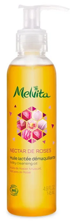 Dầu tẩy trang Melvita Organic Rose Milky Cleansing Oil