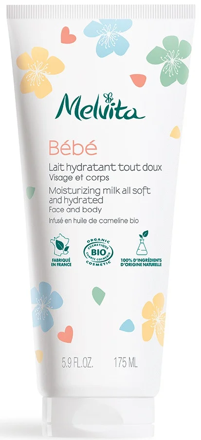 Melvita Bébé Moisturizing Milk all soft and hydrated