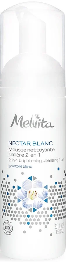 Melvita Nectar Blanc 2-in-1 Brightening Cleansing Foam