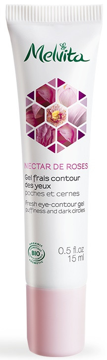 Melvita Gel Frais Nectar De Roses - Soin Contour Des Yeux Bio 15ml - Anti-poches & Cernes
