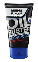 Tẩy da chết MEN'S BIORE Non Scrub Facial Foam Oil Buster Bright Action