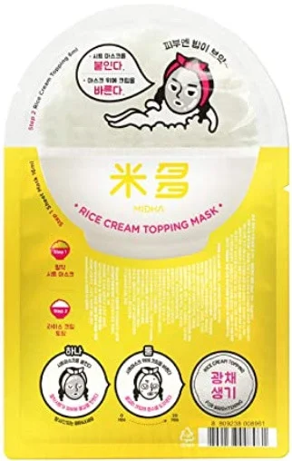 Mặt nạ MIDHA Rice Cream Topping Mask For Luminating