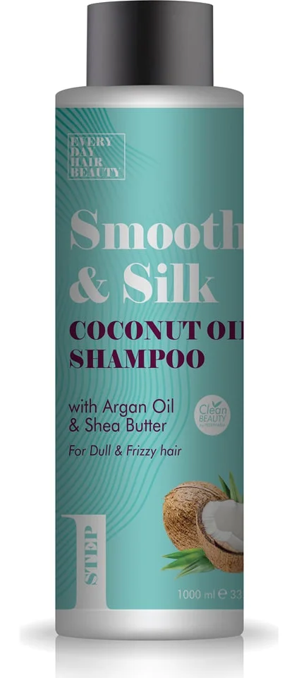 Dầu gội Mineralium Shampoo Smooth And Silk Coconut Oil - Argan Oil And Shea Butter