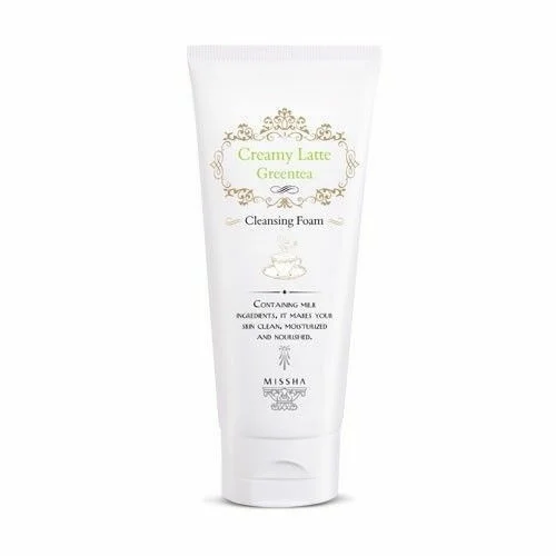 Missha Creamy Green Tea Latte Cleansing Foam