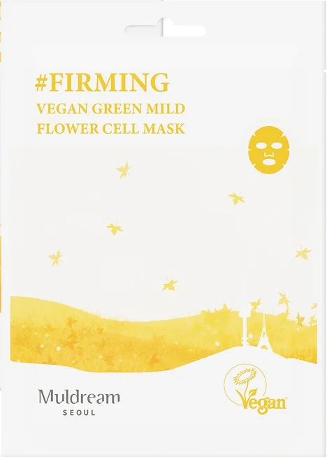 Muldream Seoul Vegan Green Mild Flower Cell Mask