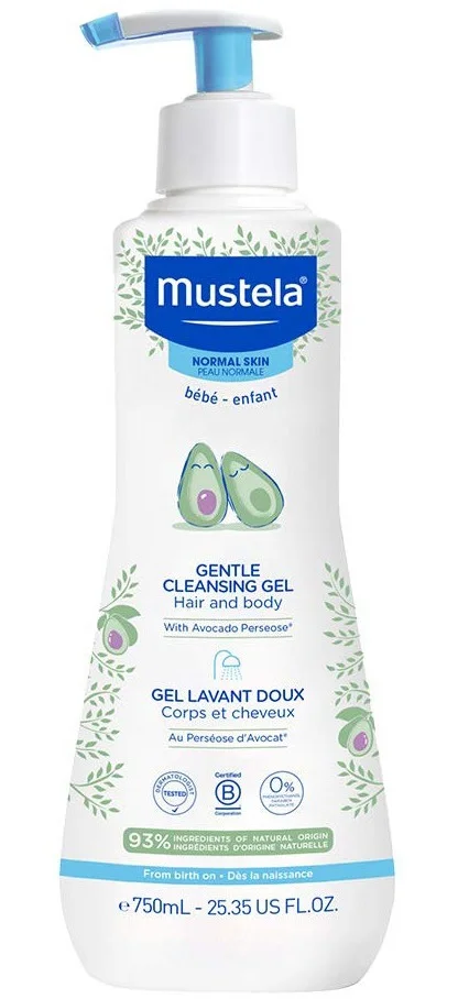 Gel rửa mặt Mustela Gentle Cleansing Gel For Hair & Body