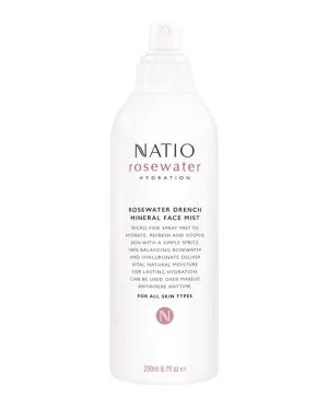 Natio Rosewater Hydration Drench Mineral Face Mist