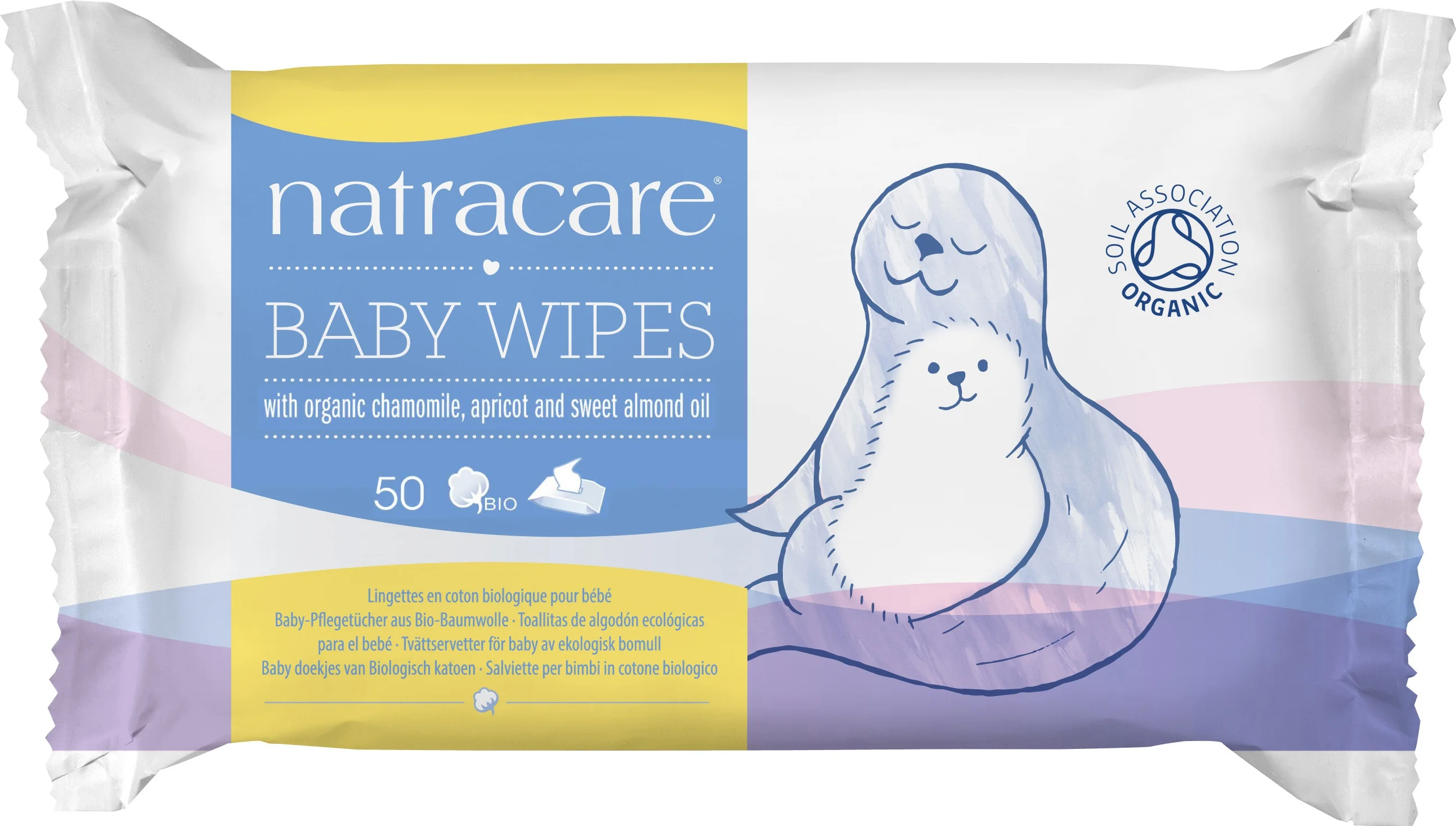 Khăn ướt Natracare Baby Wipes With Organic Cotton