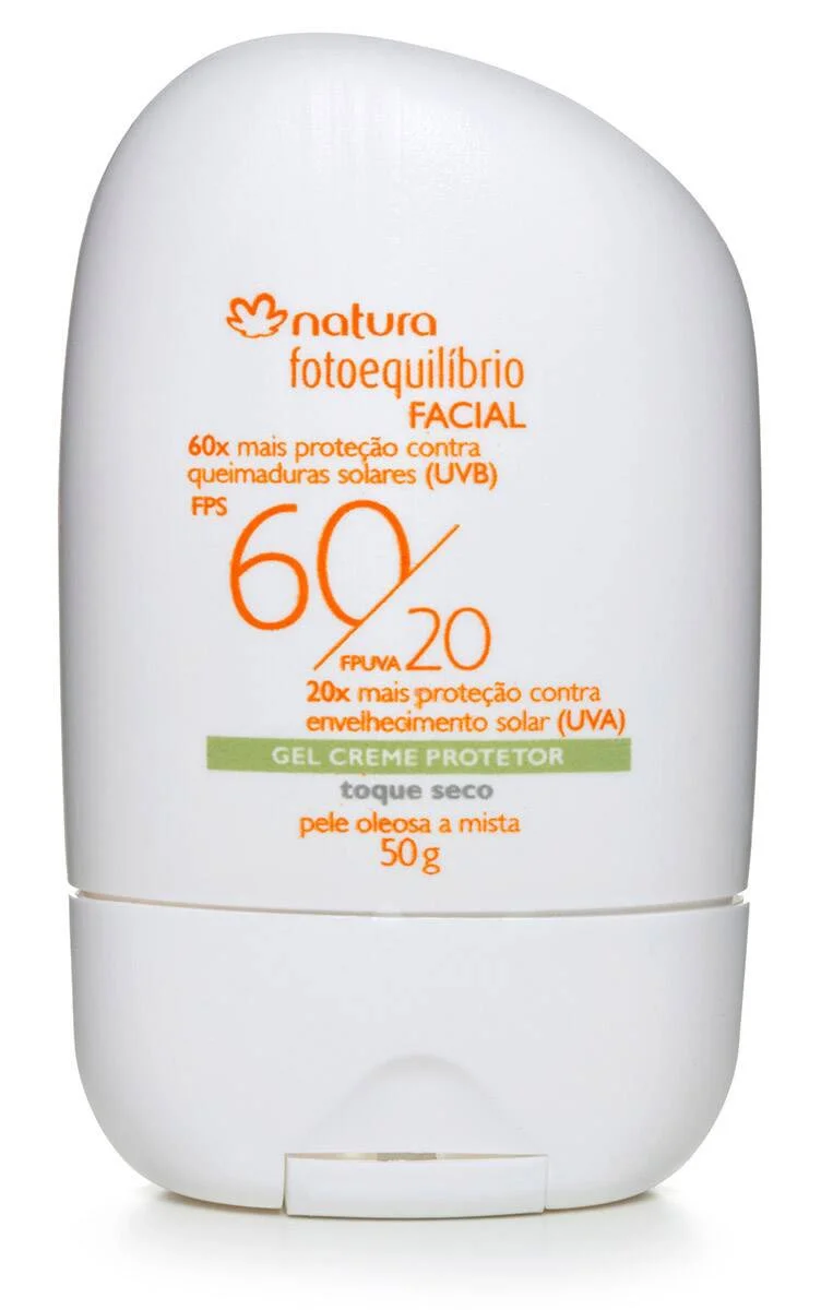 Natura Protetor Solar Natura Fotoequilibrio FPS60 Pele Oleosa a Mista