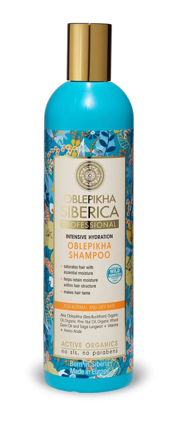Natura Siberica Shampoo With Organic Oblepikha Hydrolate For Normal And Dry Hair
