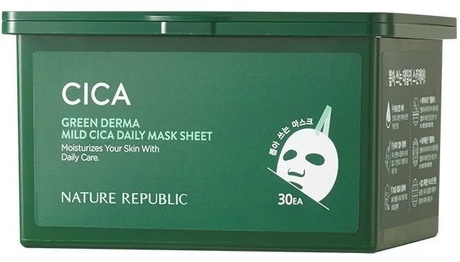 Mặt nạ NATURE REPUBLIC Green Derma Mild Cica Daily Mask Sheet