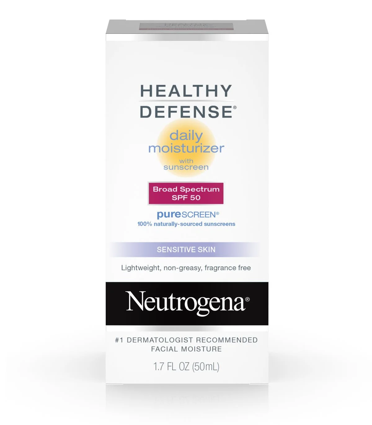 Kem dưỡng ẩm Neutrogena Healthy Defense® Daily Moisturizer With Sunscreen Broad Spectrum Spf 50-Sensitive Skin