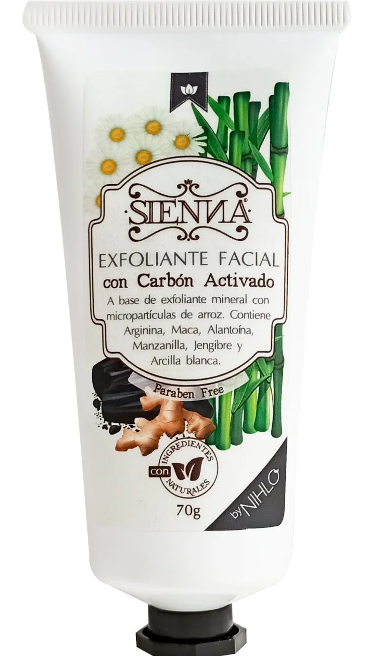 SIENNA Exfoliante Facial Carbón Activado
