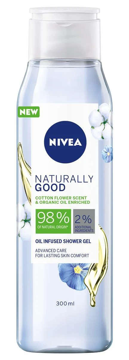 Sữa tắm Nivea Naturally Good Cotton Flower Shower Gel