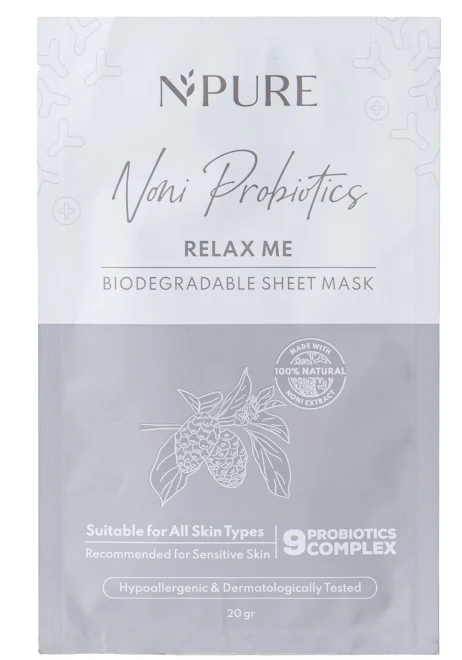 Mặt nạ N'Pure Noni Probiotics Relax Me Biodegradable Sheet Mask